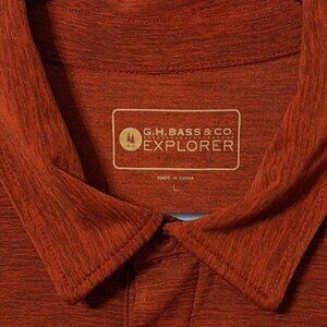 Bass Men's Burnt Orange Polo Shirt L